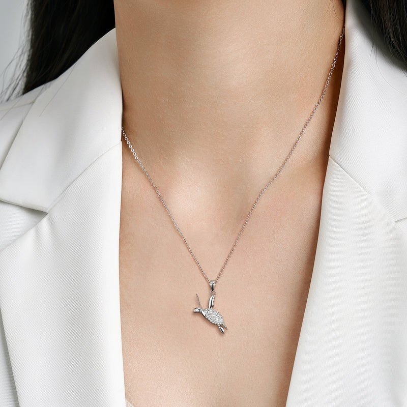 Turtle Necklace Women's Versatile Ins Style S925 Sterling Silver Sterling Silver Collar Chain Sweater Chain Jewelry