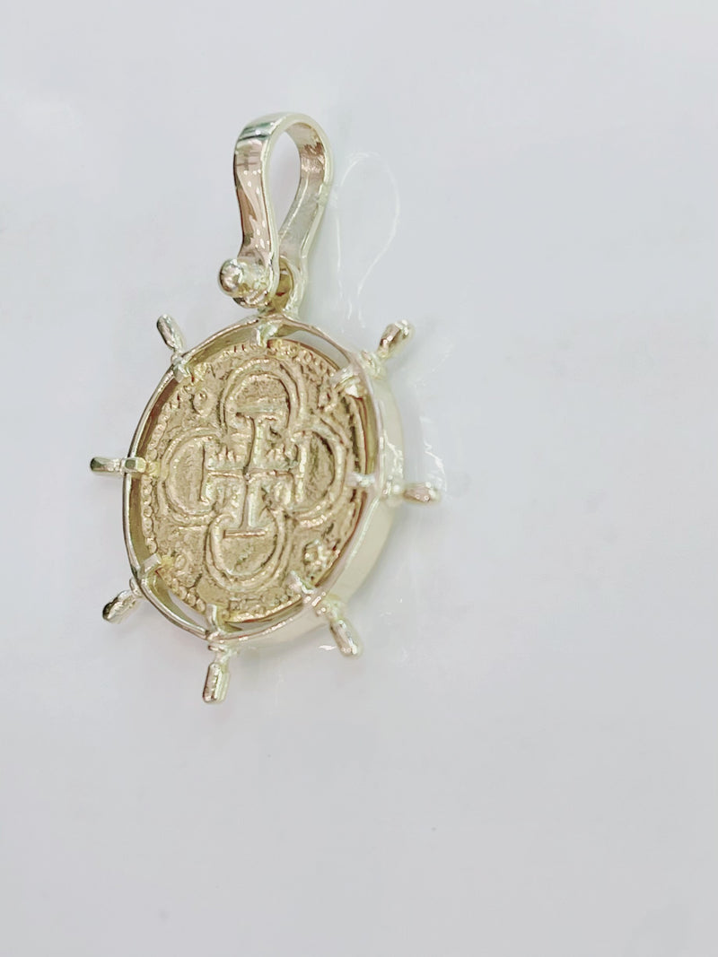 14KT SOLID GOLD COIN PENDANT