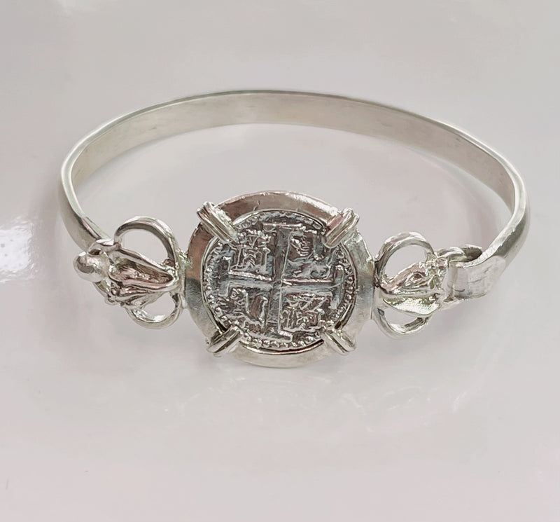 NUESTRA SENORA DE ATOCHA SILVER COIN BRACELET 7”