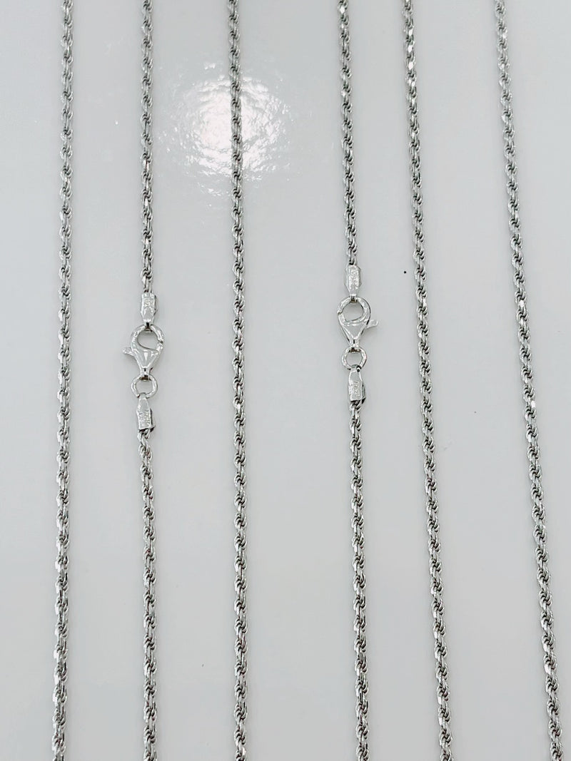 925 ITALIAN SOLID STERLING SILVER CHAIN 2MM